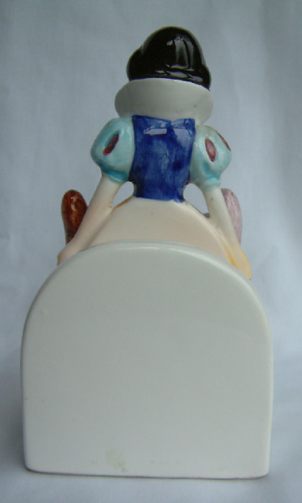 ceramic Snow White & dwarfs 1950-60's salt pepper napkin holder